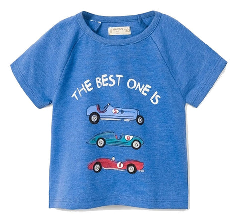 Mango Baby Boy's Blue Graphic T-Shirt |Mango In Lebanon