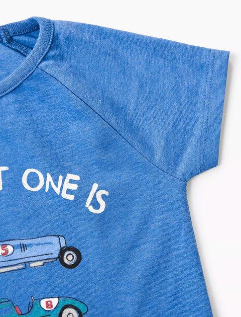 Mango Baby Boy's Blue Graphic T-Shirt |Mango In Lebanon