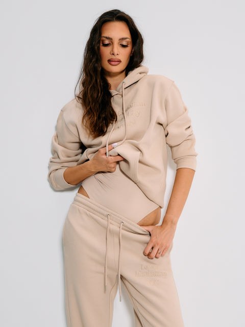 Sinsay Women's Light Beige with cuffs Sweatpants | Sinsay in lebanon