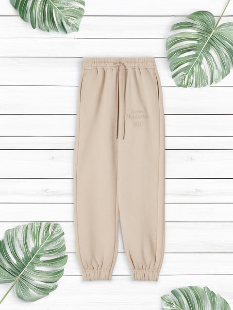 Sinsay Women's Light Beige with cuffs Sweatpants | Sinsay in lebanon