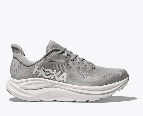 Hoka Men's Gray & White Clifton 10 Sneakers |Hoka In Lebanon