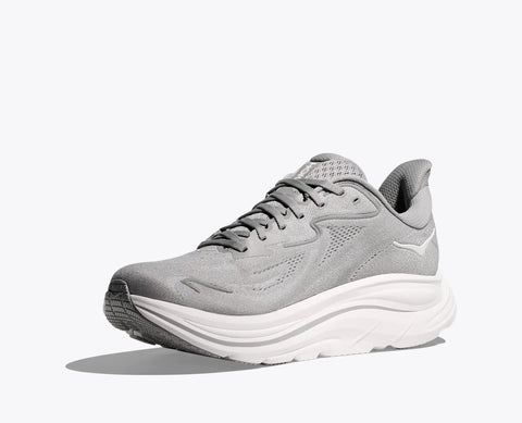 Hoka Men's Gray & White Clifton 10 Sneakers |Hoka In Lebanon