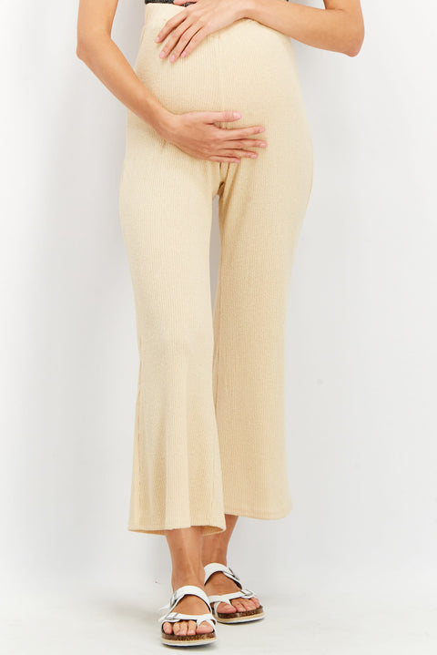 ASOS DESIGN  Women's Maternity Beige Trouser AMF763 shr