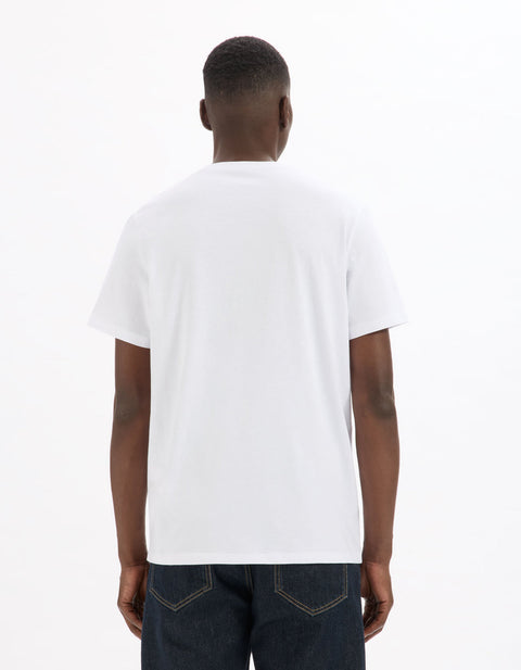Celio Men's White Best Papa Poule T-shirt With Cup Case | Celio In Lebanon