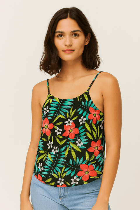 Mango Women's Multicolor Sleeveless Blouse| Mango in Lebanon