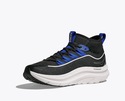 Hoka Men's Black & Blue Kawana Mid Sneakers | Hoka In Lebanon