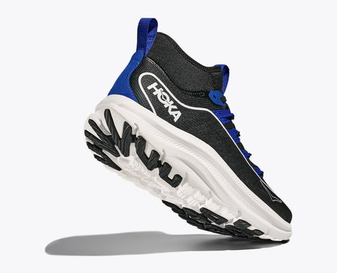 Hoka Men's Black & Blue Kawana Mid Sneakers | Hoka In Lebanon