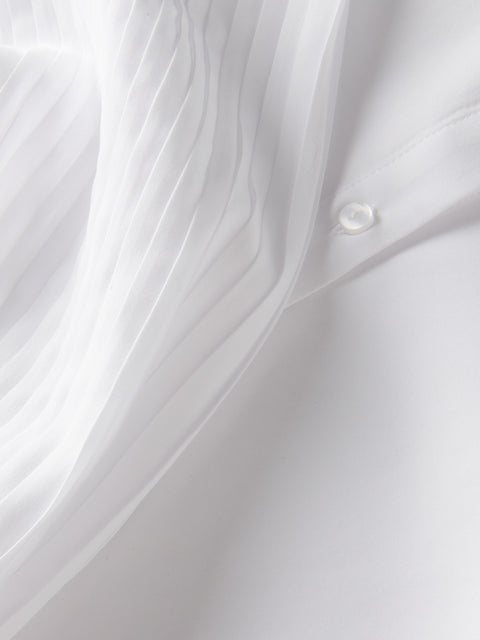 Reserved Girl's White Shirt With Decorative Sleeves | Reserved In Lebanon