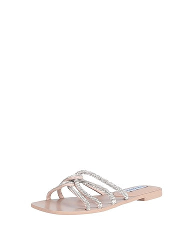 Steve Madden Women's Beige Rhinestone Primal Slipper | Steve Madden In Lebanon