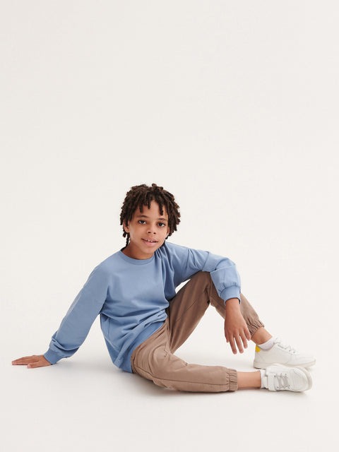 Reserved Boy's Blue Plain Basic Sweatshirt | Reserved In Lebanon