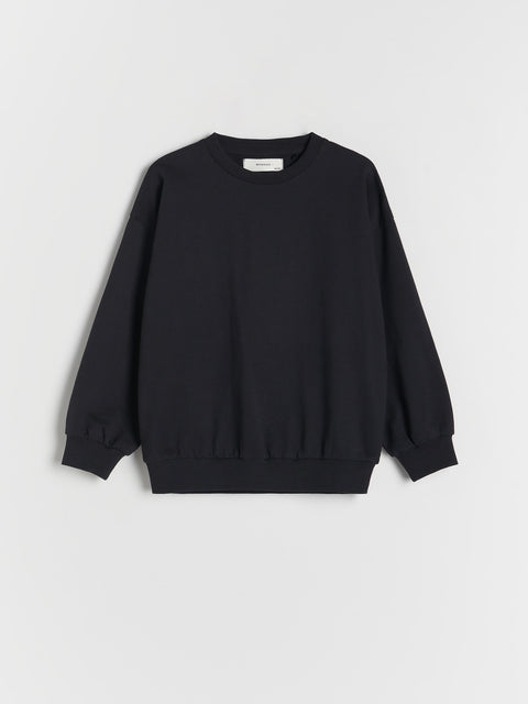 Reserved Boy's Black Basic Plain Sweatshirt | Reserved In Lebanon