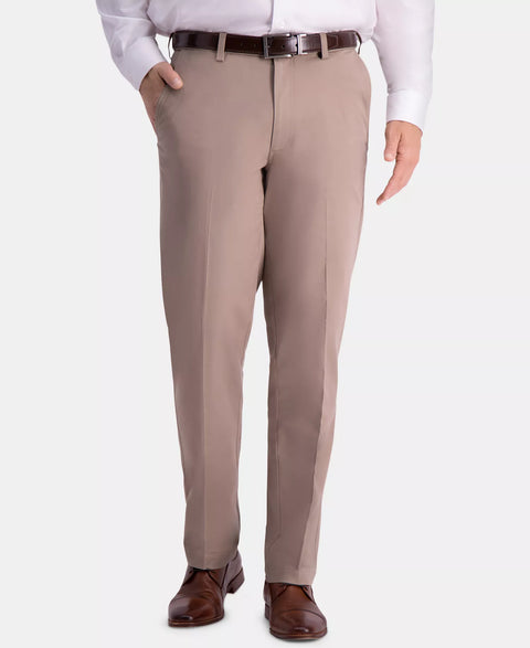 Haggar Men's Khaki Classic-Fit 2-Way Stretch Wrinkle Resistant Pant |Haggar In Lebanon
