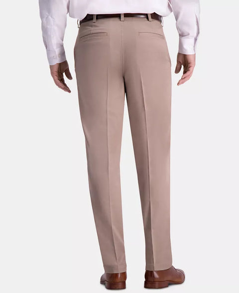 Haggar Men's Khaki Classic-Fit 2-Way Stretch Wrinkle Resistant Pant |Haggar In Lebanon