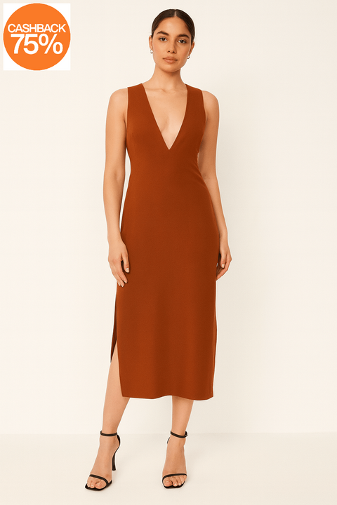 Luisa Spagnoli MADAMERIA Women's Camel Dress |Luisa Spagnoli In Lebanon