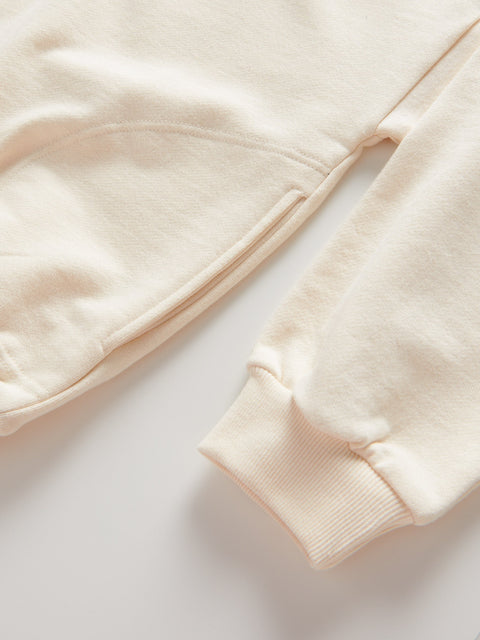 Reserved Boy's Beige Oversized Hoodie With Embroidery Detail | Reserved In Lebanon