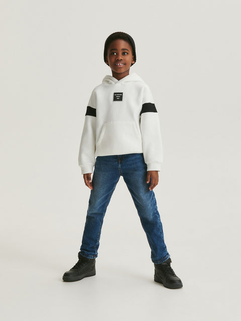 Reserved Boy's White Oversized Hoodie | Reserved In Lebanon