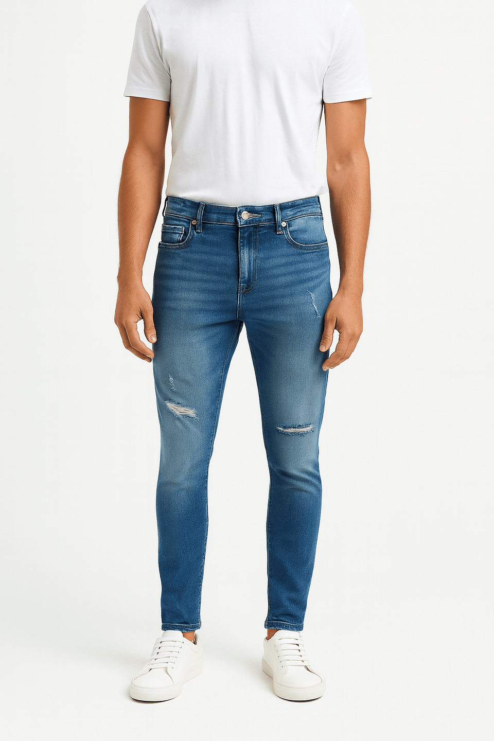Only & Sons Men's Blue Denim Regular Waist &amp; Slim Leg Jeans | Only & Sons In Lebanon