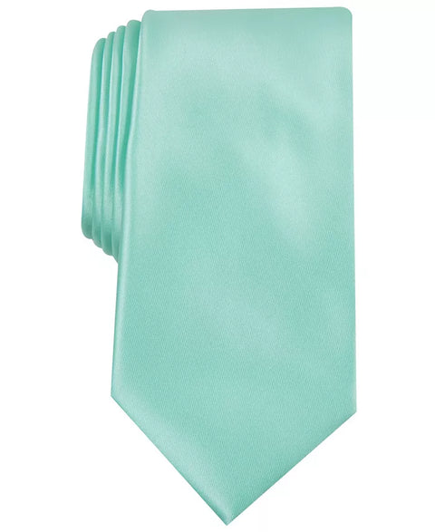 Perry Ellis Portfolio Men's Mint Green Satin Solid Tie | Perry Ellis Portfolio In Lebanon