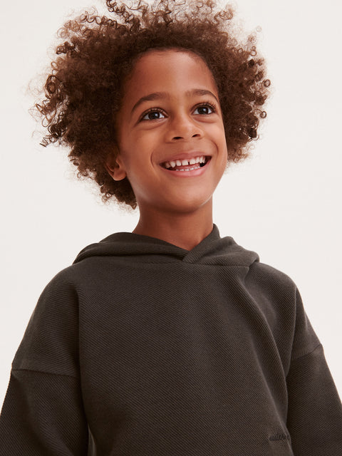 Reserved Boy's Dark Grey Oversized Hoodie | Reserved In Lebanon