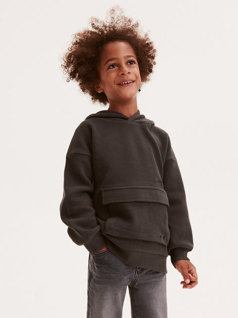 Reserved Boy's Dark Grey Oversized Hoodie | Reserved In Lebanon