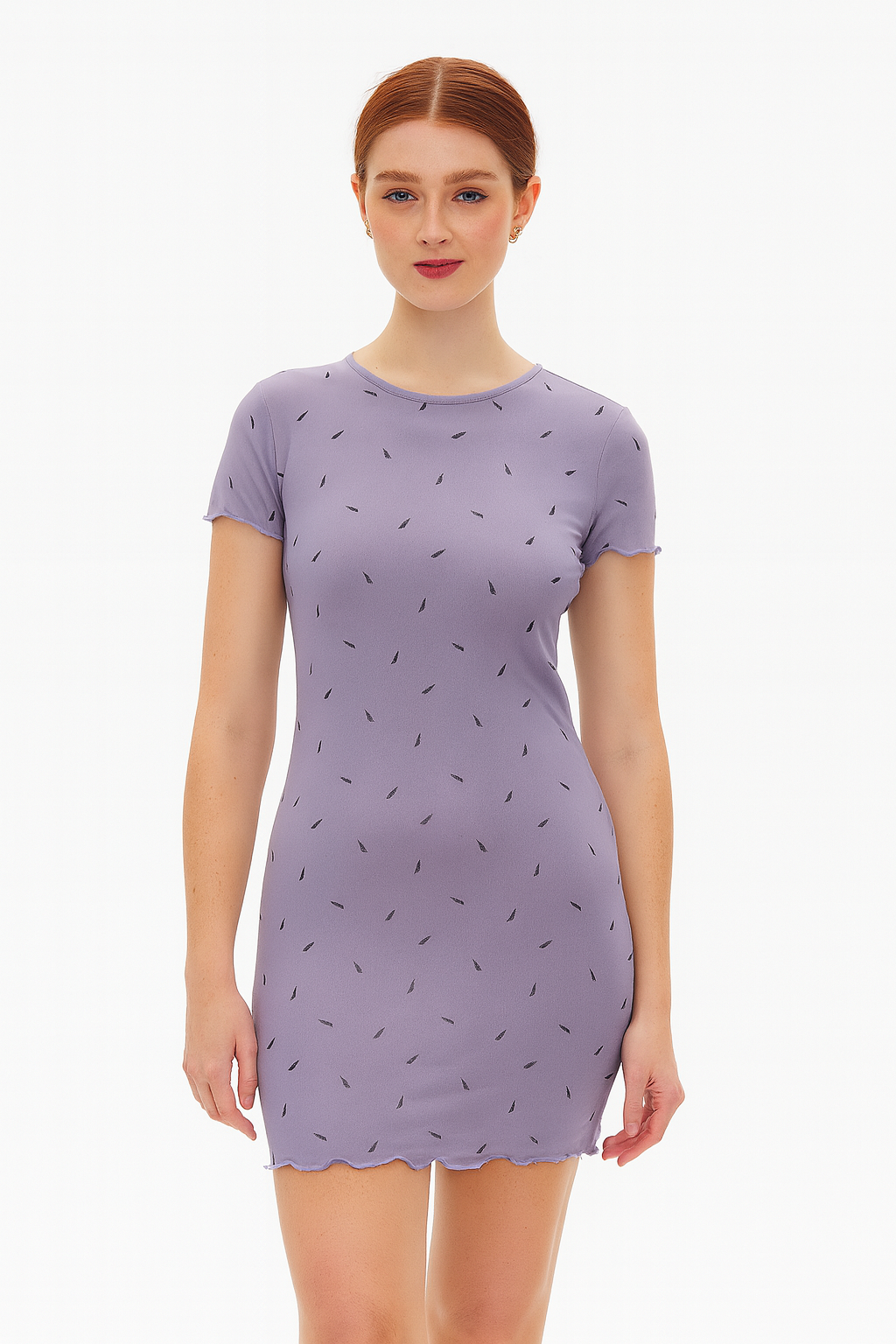 Forever 21 Women's Purple Short Sleeve Dress | Forever 21 In Lebanon