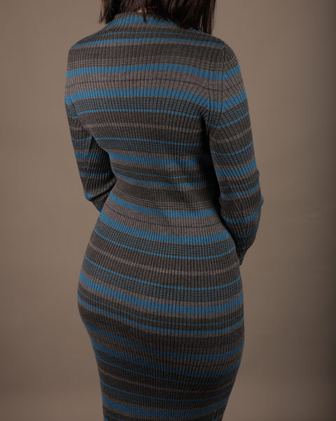 Luisa Spagnoli‏ Women's Multicolor Striped Dress 5549035 FA223