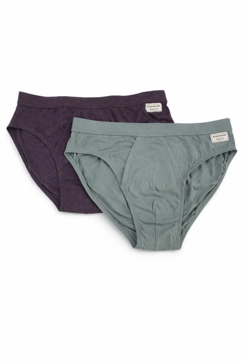 Abendorado Men's Sage & Plum Cotton 2-Pack Boxer | Abendorado In Lebanon