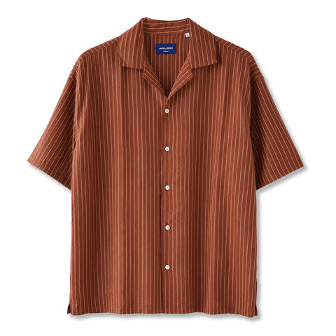 Jack & Jones Men's Brick Striped Shirt | Jack & Jones In Lebanon