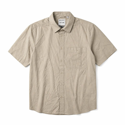 Only & Sons Men's Beige Shirt With Chest Pocket | Only & Sons In Lebanon