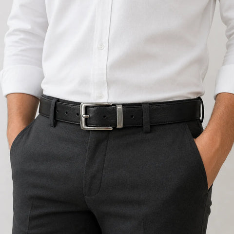 SD Men's Black/Brown  Perfect Fit Reversible Click Belt  | SD in Lebanon