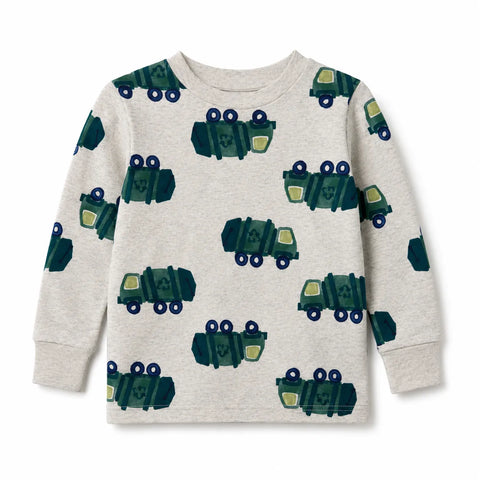 Cat & Jack Baby Boy's Light Grey Truck Print Sweatshirt | Cat & Jack In Lebanon