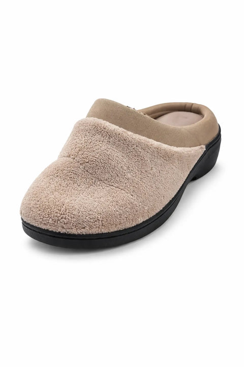 Isotoner Women's Beige Gemma Diamond Microter Taupe Slipper | Isotoner In Lebanon
