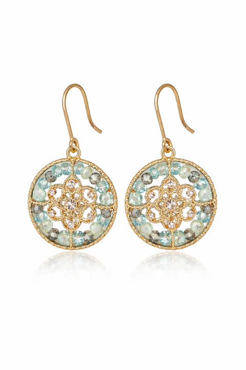Lonna & Lilly Women's Gold-Tone Mixed Stone Flower Statement Earrings  |  Lonna & Lilly in Lebanon