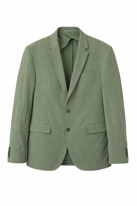 Celio Men's Olive Green Slim Fit Single-Breasted Blazer|Celio In Lebanon