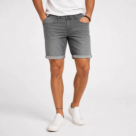 Lerros Men's Light Grey Denim Design  Short |Lerros  in Lebanon