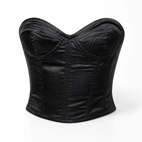 Asos Design Women's Black Corset Top ANF638