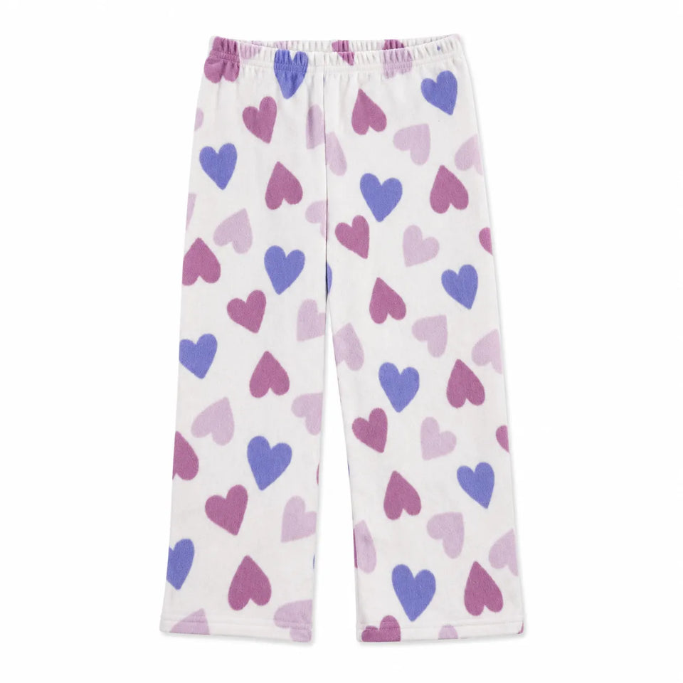 Carter's Girl White and Purple Hearts Fleece Pajama Pants | Carter's in Lebanon
