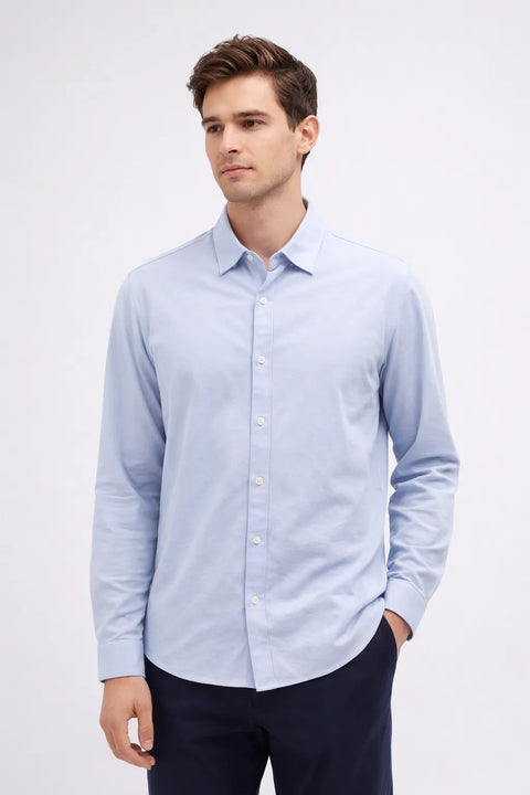Mickael Kors Men's Blue Slim fit stretch shirt |  Mickael Kors in Lebanon