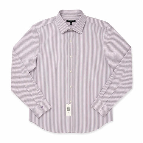 Banana Republic Men's White & Purple Slim Fit Shirt | Banana Republic In Lebanon