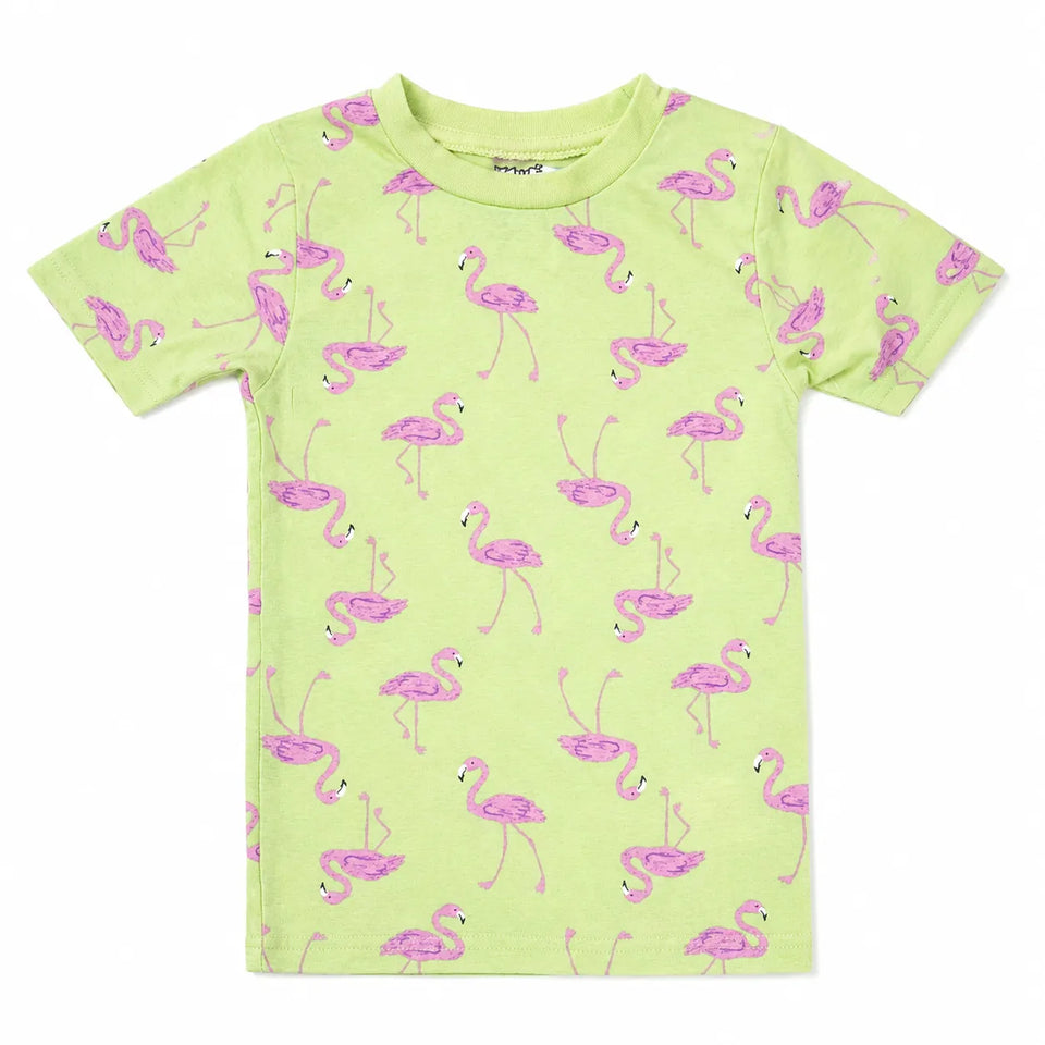 Carter's Girl's Light Green FlamingoGraphicPrinted T-Shirt | Carter's in Lebanon