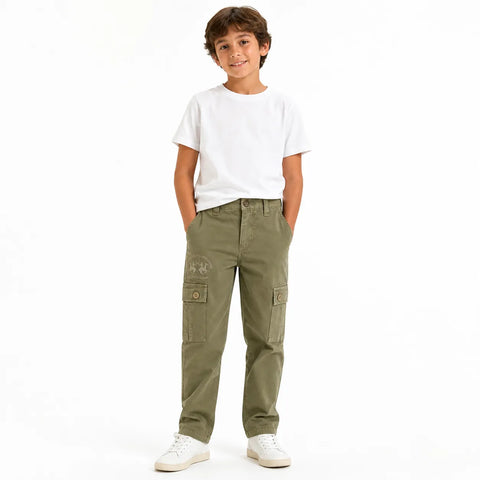 La Martina Boy's Sage Green Pant | La Martina In Lebanon