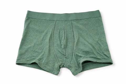 Celio Men’s Dark Green Plain Stretch Cotton Boxer | Celio in Lebanon