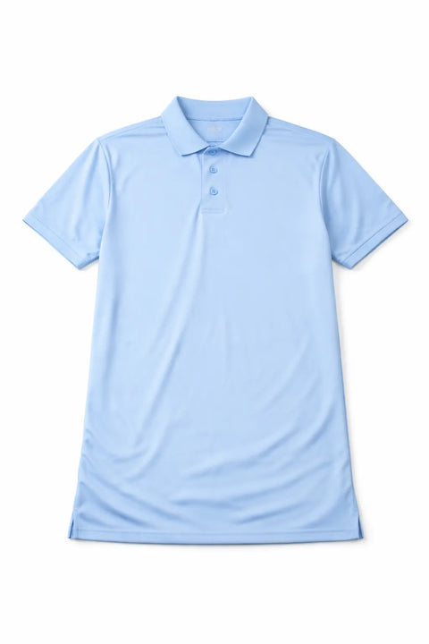 Kick Start Gear Sportswear Men's Light Blue Moisture Wicking Polo T-Shirt | Kick Start Gear Sportswear  in Lebanon