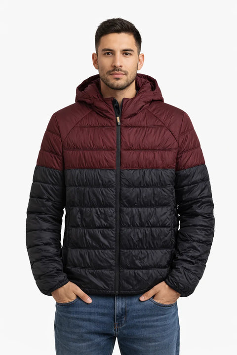 Scout Men's Black/Burgundy Puffer Jacket |Scout in Lebanon
