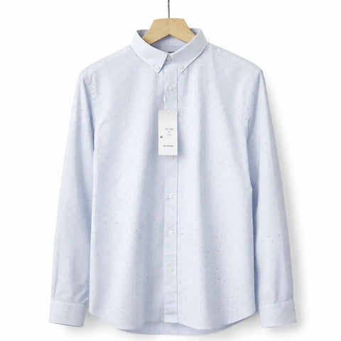 Celio Men's Light Blue Printed Slim Fit Shirt | Celio In Lebanon