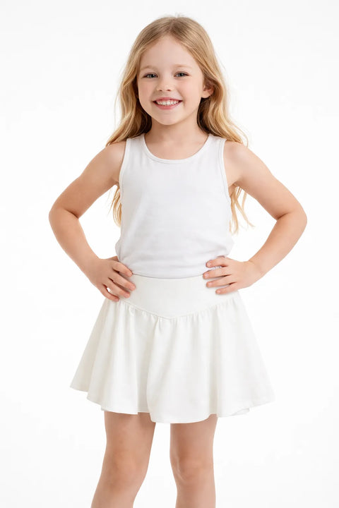 Art Class Girl's White Tennis Skirt |Art Class In Lebanon