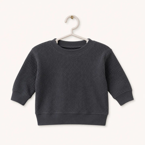 Carter's Baby Boy's Dark Gray Crew Neck Long Sleeve Blouse|Carter's In Lebanon