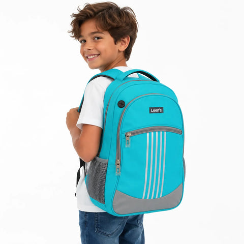 Leen's Boy's Aqua & Gray Backpack | Leen's In Lebanon