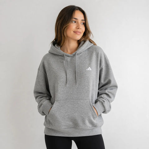 Adidas Women's Grey Sportswear Fit Long Sleeve Training Hoodies | Adidas In Lebanon