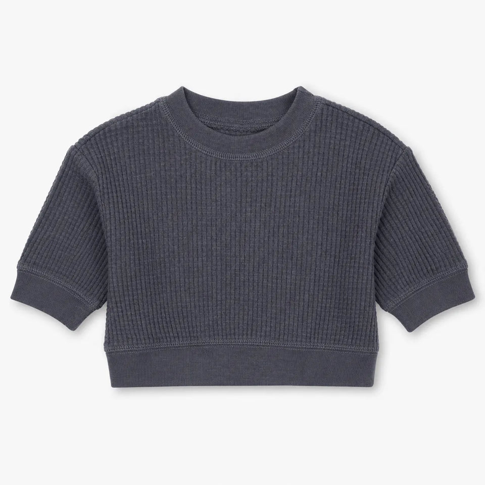 Carter's Just One You Baby Boy's Dark Grey Waffle Knit Long Sleeve Blouse | Carter's Just One You In Lebanon